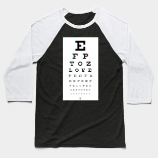 eyechart Baseball T-Shirt